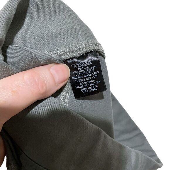 KERRITS Riding Breeches Pants Gray Leather Knee Patch Size Medium - Picture 13 of 13